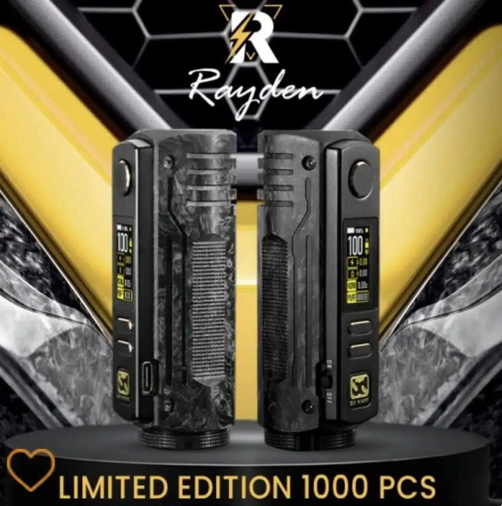 box rayden 100 carbone forgé matte limited edition bd vape BD Vape Rayden 100 Box Mod main image 1