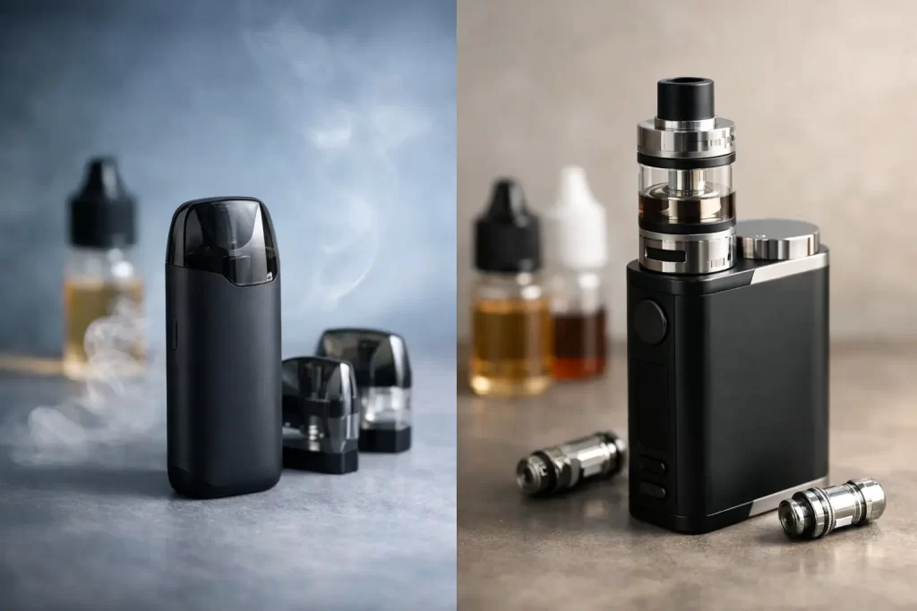 Pod System vs Box Mod Vaping Explained