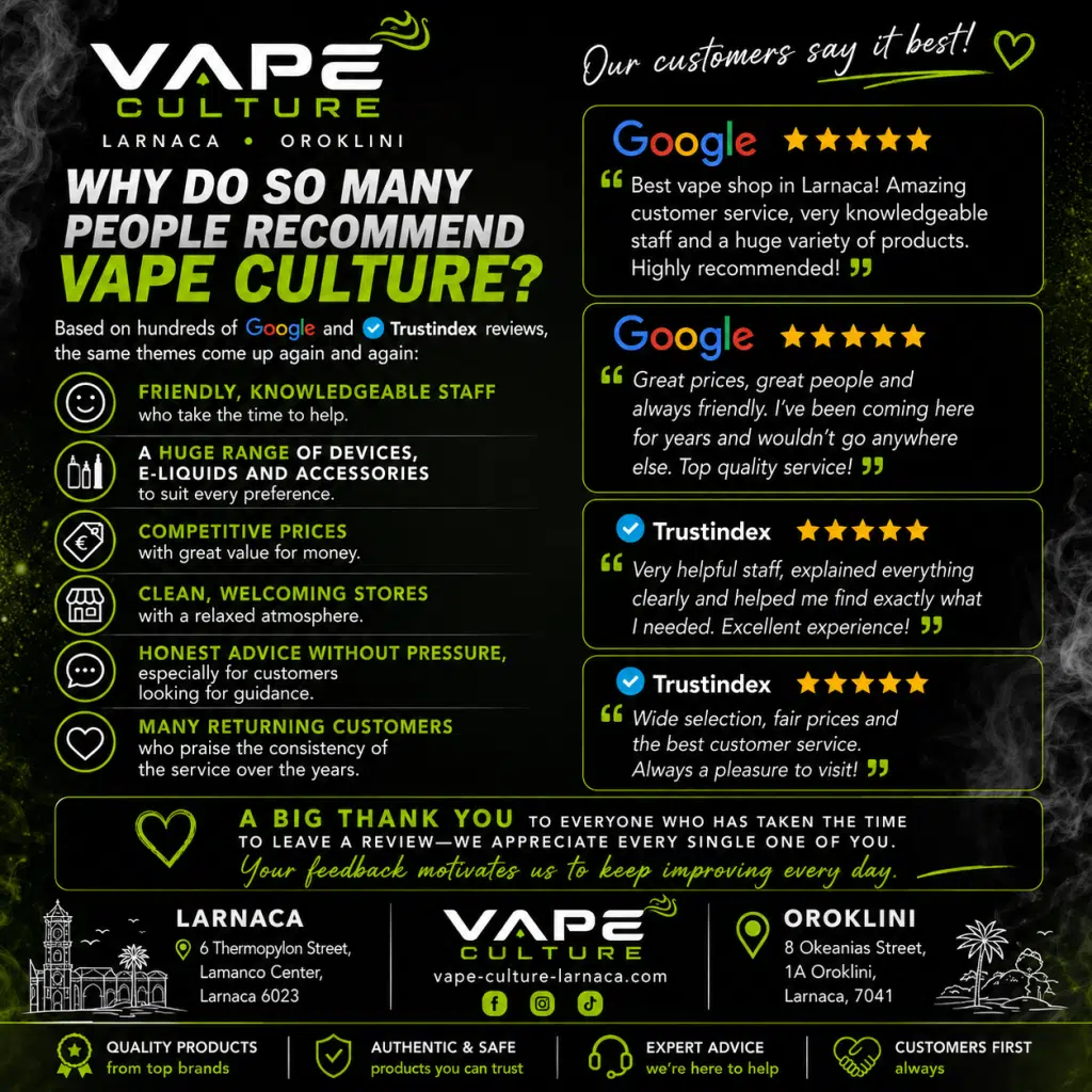 The Best Vape Shop In Larnaca